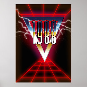 1988 Tech noir Grafik Poster