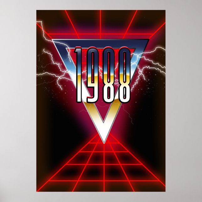 1988 Tech noir Grafik Poster (Vorne)