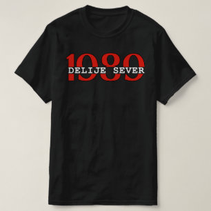 1989 Delije Sever Rot Weiß  T-Shirt