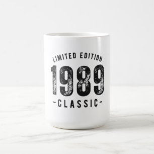 1989 klassisches Geburtsjahr Kaffeetasse
