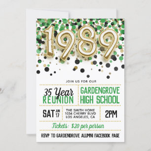 1989 Uni-Wiedersehen Einladung