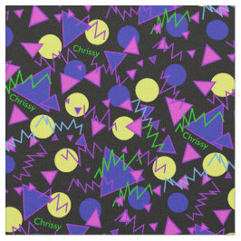 1990 retro Namegewebe Stoff