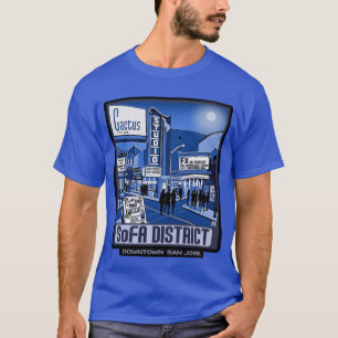 1990er SoFA-Distrikt San Jose Aktiv T-Shirt