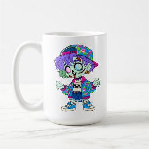 1990er Zombie Mädchen Kaffeetasse