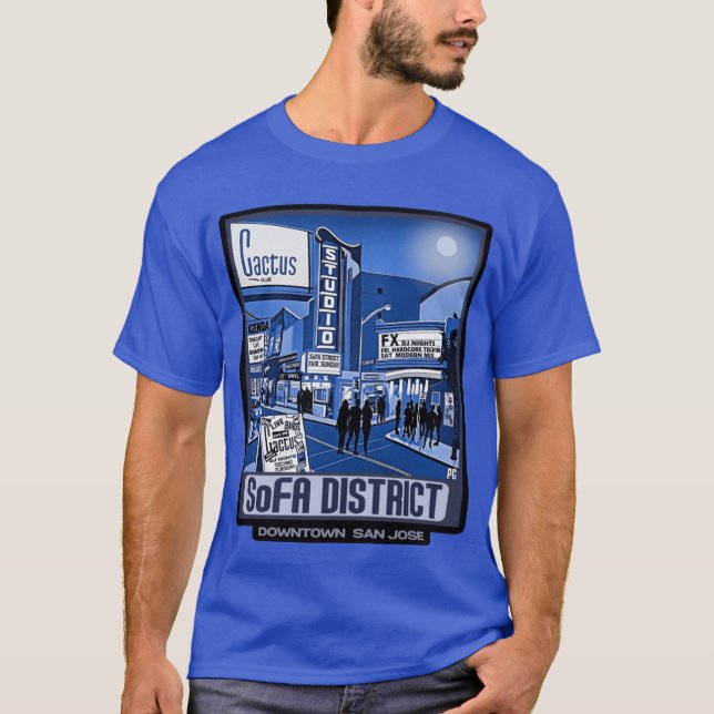 1990s SoFA District San Jose Active T-Shirt (Vorderseite)