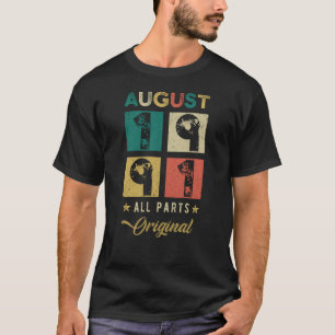 1991 August Geburtstag Retro T-Shirt