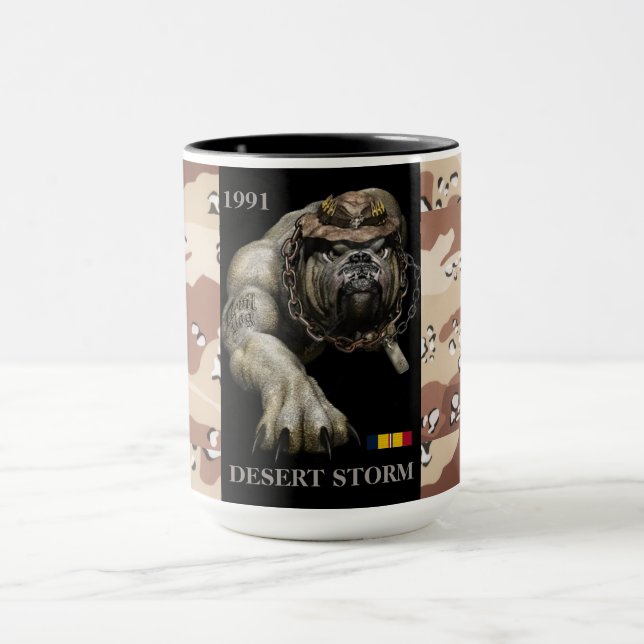 1991 DEVIL DOG COMBAT ACTION DESERT STORM TASSE (Zentrum)