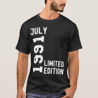 1991 Juli Glückwunsch zum Geburtstag Party T-Shirt