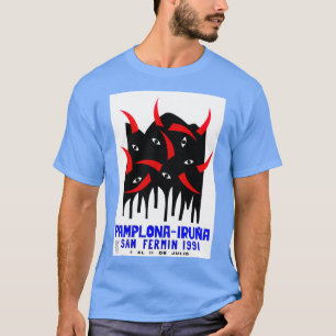 1991 Pamplona Spanien: Rennen der Bullen T-Shirt