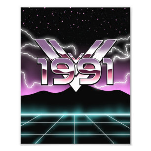 1991 Tech noir Fotodruck
