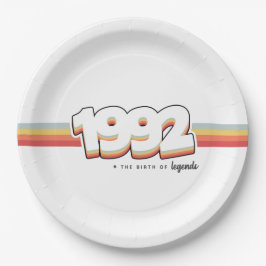 1992 Die Geburt von Legenden Pappteller