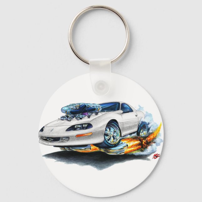 1993-97 Camaro Weißer Wagen Schlüsselanhänger (Vorderseite)
