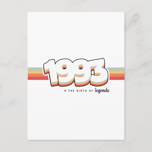 1993 Die Geburt von Legenden Postkarte (Vorderseite)