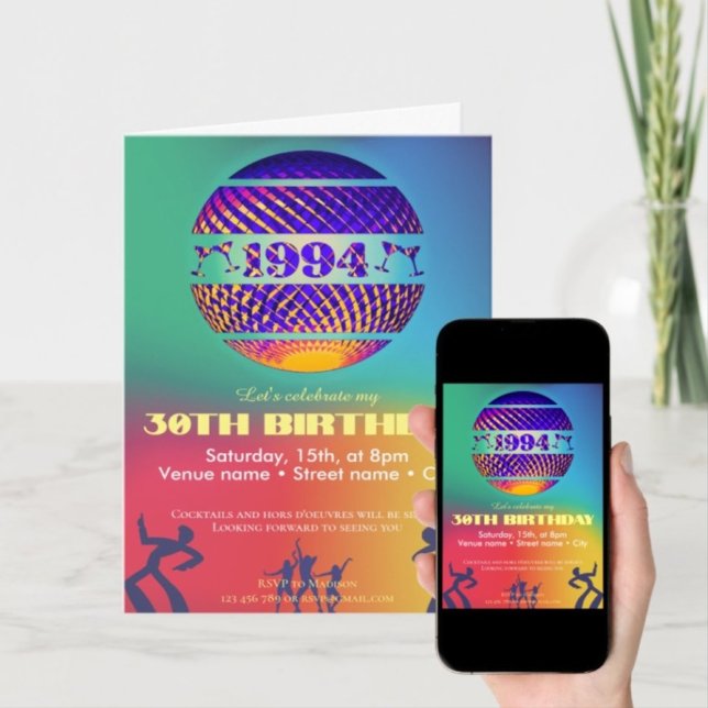 1994 30. Party Einladung (Von Creator hochgeladen)