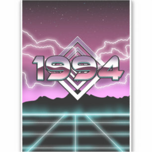 1994 Tech noir Aufkleber