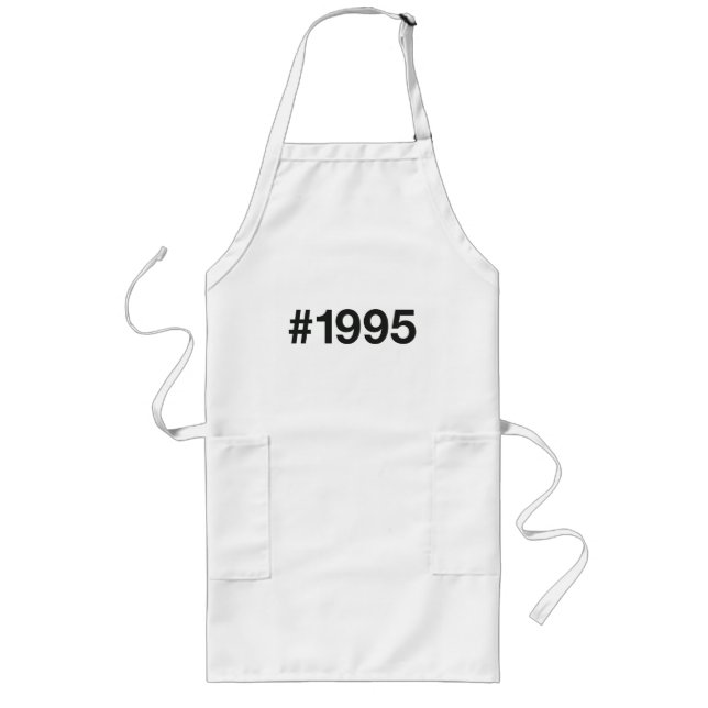1995 Hashtag 30 Geburtstag Lange Schürze (Vorne)