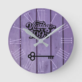 1995 Vintage Runde Wanduhr