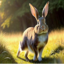 "1997" Lapin sur la toile de terrain