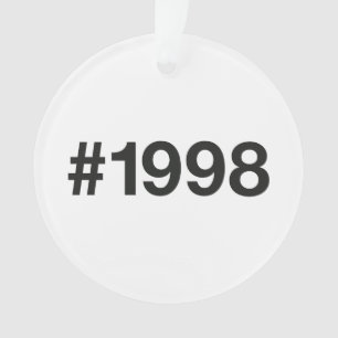1998 Hashtag 27 Geburtstag Jahrestag Ornament
