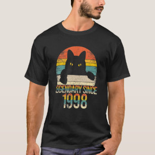 1998 Katze Vintage Süße Coole Katze Ee Für Männer T-Shirt