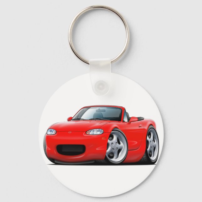 1999-05 Miata Red Car Schlüsselanhänger (Vorderseite)