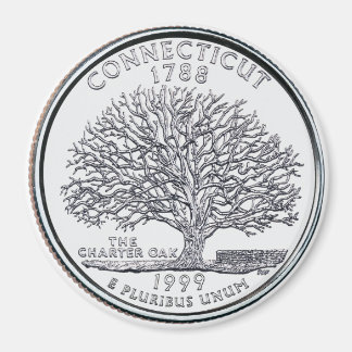 1999 Connecticut Staat Quarter Magnet