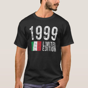 1999 Italien mit der Flagge Geburtstag T-Shirt
