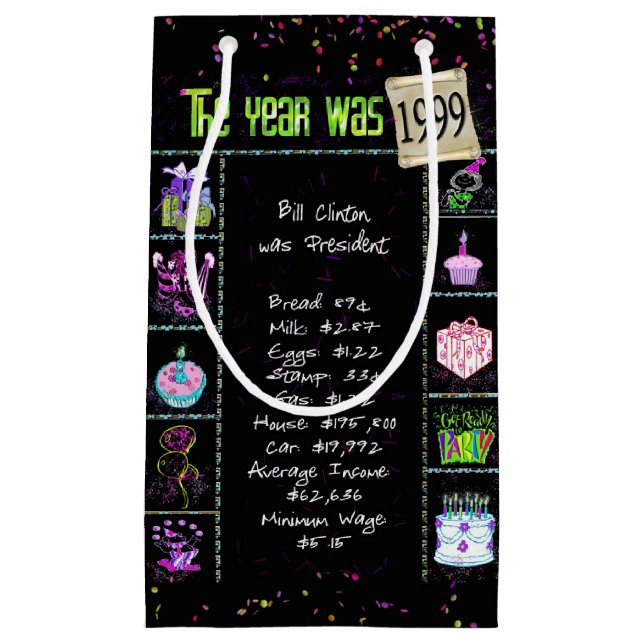 1999 Trivia de l'année de naissance sur le sac cad (Devant)