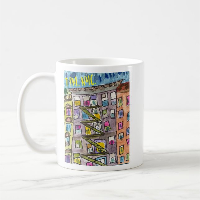 19.00 Uhr NYC Dankbarkeit Tasse (Links)