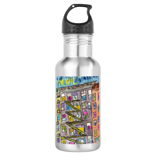19.00 Uhr NYC Wasserflasche (Vorderseite)