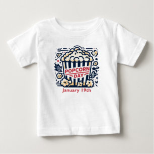 19.01. - Popcorn Day Baby T-shirt