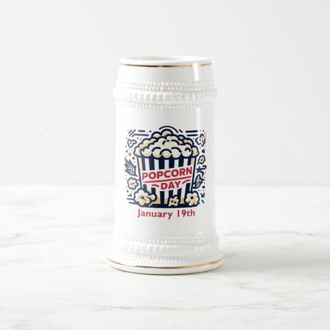 19.01. - Popcorn Day Bierglas (Mittel)