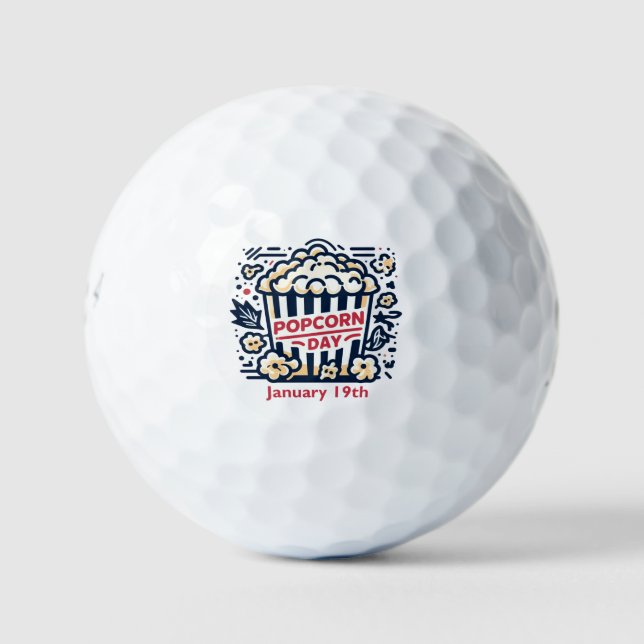 19.01. - Popcorn Day Golfball (Vorderseite)