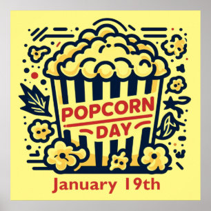 19.01. - Popcorn Day Poster
