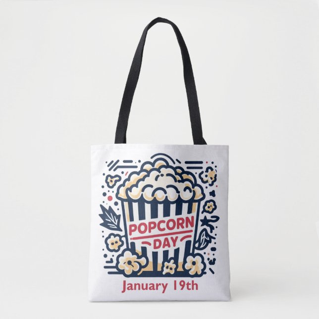 19.01. - Popcorn Day Tasche (Vorderseite)