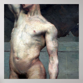 19. akademischer nackter Mann Poster