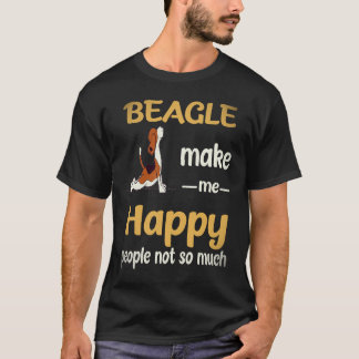19 Beagle machen mich glücklich, Menschen nicht so T-Shirt