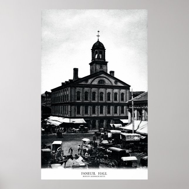 19. C. Fanueil Hall, Boston Massachusetts Poster (Vorne)