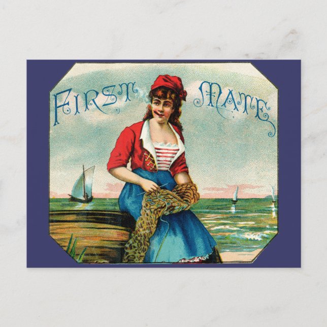 19. C. First Mate Cigars Postkarte (Vorderseite)
