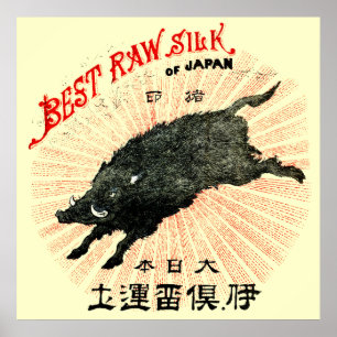 19. C. Japanische Seide Poster