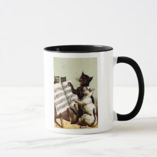 19. C. singende Katzen Tasse