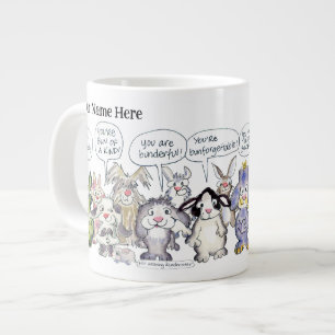 19 Cartoon-Hasen-Jumbo-Tasse Jumbo-Tasse