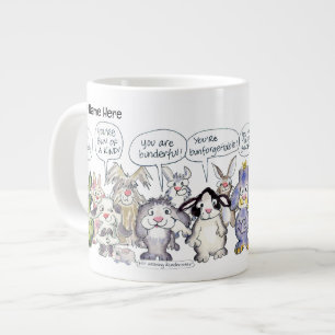 19 Cartoon-Hasen-Jumbo-Tasse Jumbo-Tasse