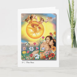 19 Die Sun Tarot Grußkarte Karte