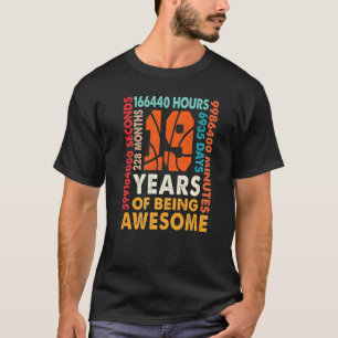 19. Geburtstag 19 Jahre alt 228 Monate Basketball  T-Shirt