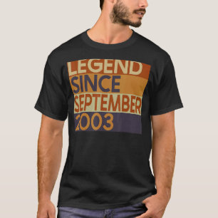 19. Geburtstag 19 Jahre alte Legende seit Septembe T-Shirt
