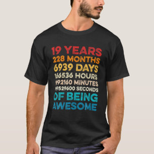 19. Geburtstag 19 Jahre Phantastisch Vintag 19 T-Shirt