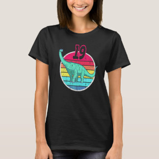 19. Geburtstag I Brachiosaurus Diplodocus I Famili T-Shirt