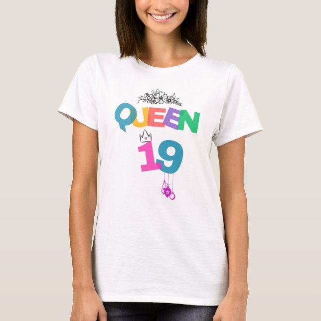 19. Geburtstag Königin Shirt (Vorderseite)