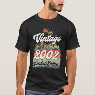 19. Geburtstagsdekoration Vintag 2002 Eingeschränk T-Shirt